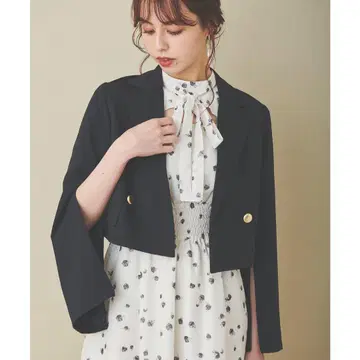 31 Sons de mode 슬릿 슬리브 컴팩트 자켓