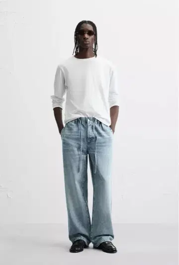 새상품-완판 ZARA 자라 릴랙스 핏 조거 청바지