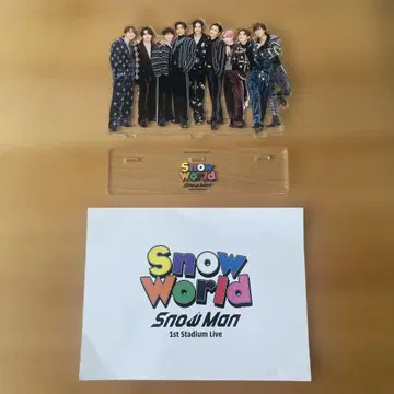 Snow World 1st Stadium Live 아크릴 스탠드 전원