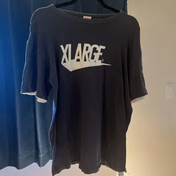 XLARGE 오버 사이즈 티셔츠 다크 그레이 챔피온 콜라보