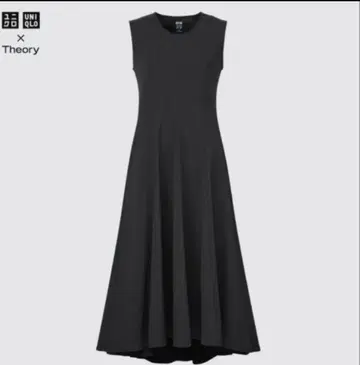 새상품급 UNIQLO x Theory 울트라 스트레치 플레어 롱 원피스