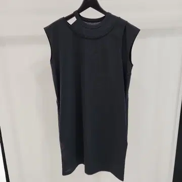 Y-3 블랙 슬리브리스 튜닉