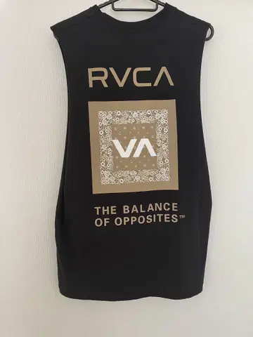 RVCA 블랙 탱크탑 M 사이즈