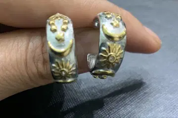 달 태양 별 귀걸이 디자인 귀걸이 후프 귀걸이 silver gold