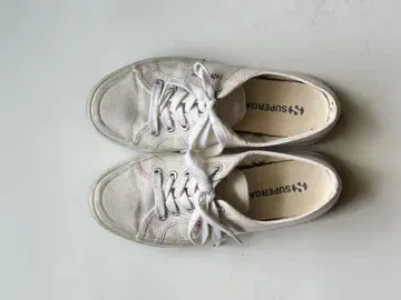 SUPERGA 화이트 캔버스 스니커즈