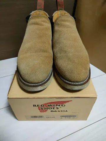 Red Wing 사이드 고어 부츠 베이지 6.5e 24.5cm 8148