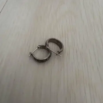 실버 후프 귀걸이 소형