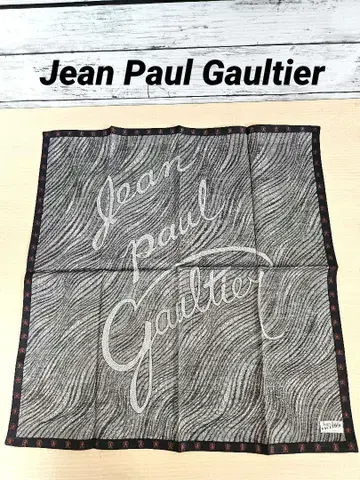 [새 상품] Jean Paul Gaultier 1992 사인 로고 손수건