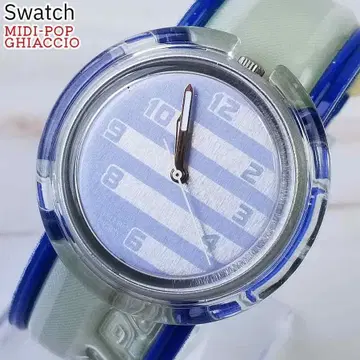 [ 초레어 배터리 새상품 ] 스와치 swatch 미디팝 기어치오 쿼츠