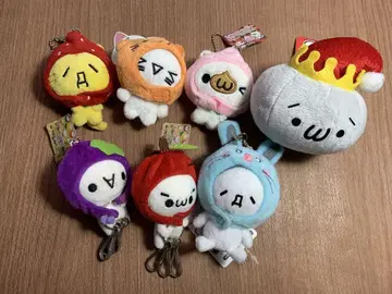 카오모진 이모티콘 카오모지네코 카오모지 후르츠 마스코트 모음