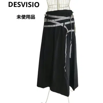 DESVISIO 롱 스커트 빅 사이즈 미사용품 택 포함 블랙