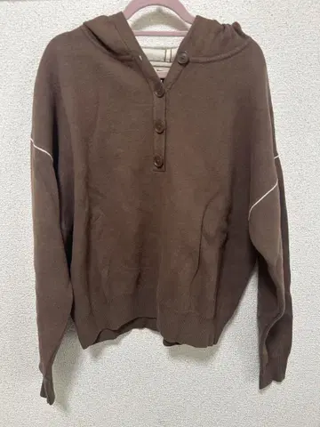 GAP 후드 부착 브라운 후드티 XXS