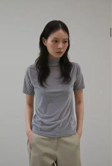 OHOTORO Velor Half Neck Top