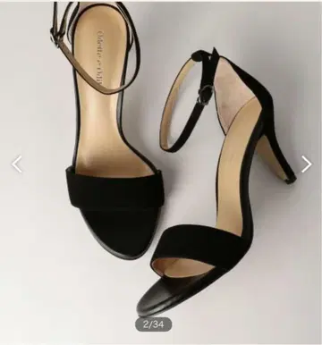 Odette e Odile 앵클 스트랩 샌들 블랙 23.5cm