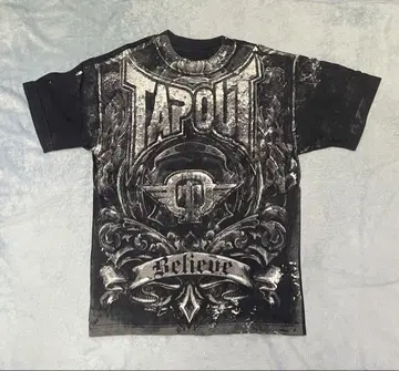 TAPOUT 디자인 티셔츠 블랙