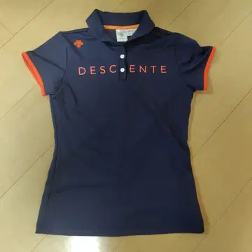 DESCENTE 여성용 폴로셔츠 네이비