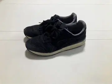 오니츠카타이거 28cm 블랙 스웨이드 스니커즈