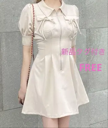 ONEWAY 프론트 지퍼 업 원피스 택 포함 새상품 FREE
