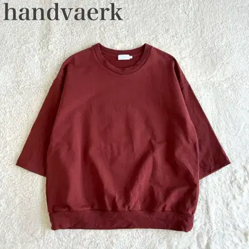 handvaerk 새상품급 코쿤 5부 소매 수피마 코튼 티셔츠 반팔