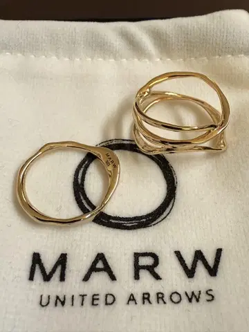 MARW 골드링 2개 세트 13호