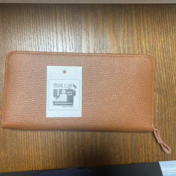 브라운 가죽 장지갑 made in Japan