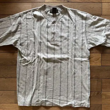 90년대 Eddie Bauer 헨리넥 usa 제작 스트라이프 s