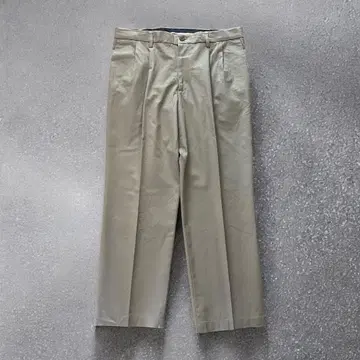 DOCKERS 시그니처 카키 치노 팬츠 2턱 W34 L29 밑단 싱글