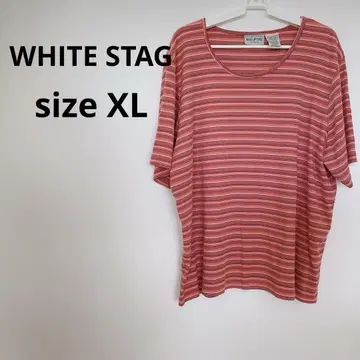 WHITE STAG [ XL ] 화이트 스태그 스트라이프 반팔 티셔츠