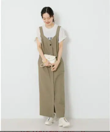 어반 리서치 린넨 점퍼 원피스