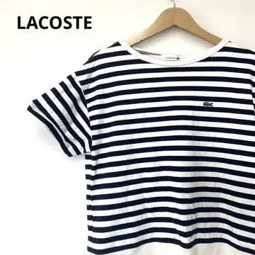 LACOSTE (라코스테) 보더 반팔 티셔츠