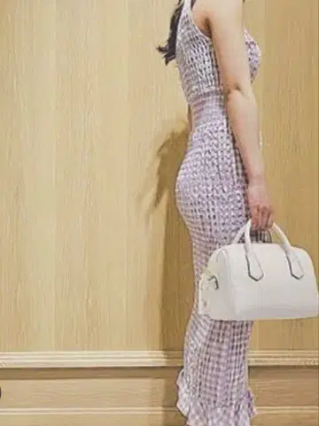 snidel 깅엄 체크 셔링 원피스