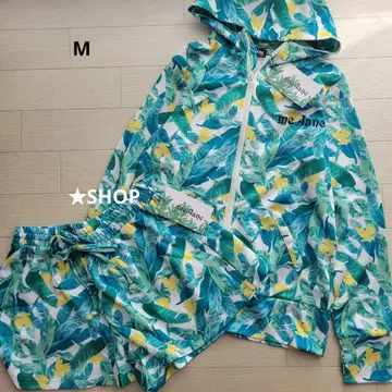 미제인 mejane 올 패턴 후드티 숏팬츠 셋업 M