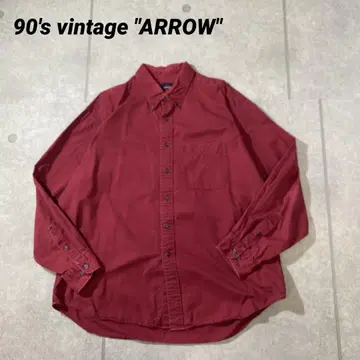 90년대 빈티지 ARROW 애로우 긴팔 헤비 웨이트 워크 셔츠 XL