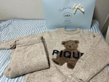 pique 플리스 룸웨어 베이지