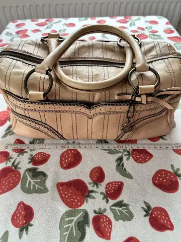 ANNA SUI 가죽 백 보스턴형