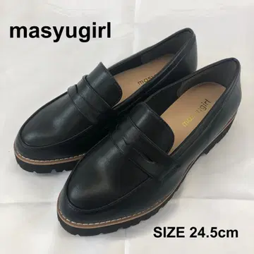 미사용급 masyugirl 블랙 로퍼 24.5cm