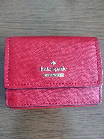 kate spade 3단 폴더형 지갑 레드