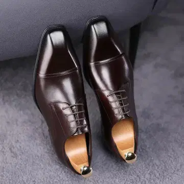 스퀘어토 스트레이트 팁 가죽 신발 블랙 27.0cm 블랙 비즈니스
