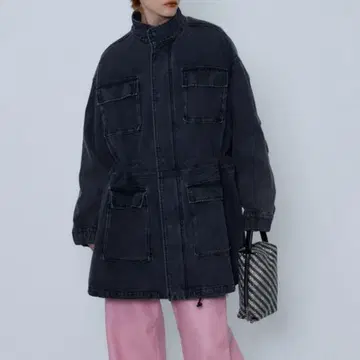 MAISON SPECIAL 오버 데님 블루종