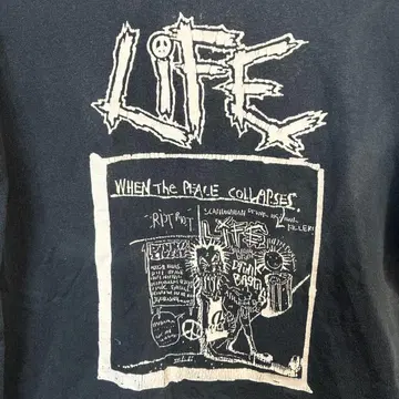 LIFE 티셔츠 양면 프린트
