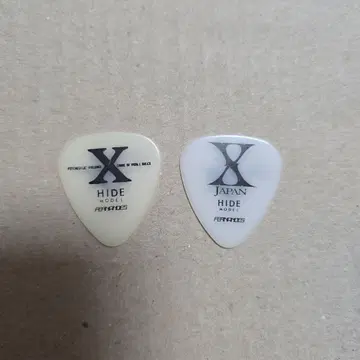 hide X 시대 XJAPAN 기타 피크 화이트 컬러 2매 세트