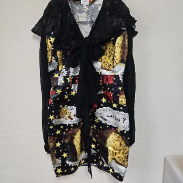 MOSCHINO JEANS 별 패턴 긴팔 원피스 S