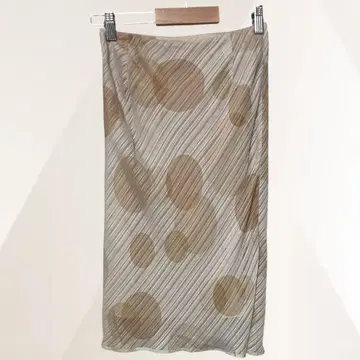 루이 샨탄 스커트 베이지 여성용 도트 쉬폰 38