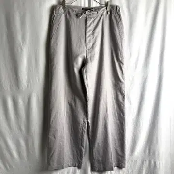 90s RICH & RICH 린넨 와이드 팬츠 XL 그레이