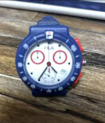 FILA 스포츠 타입 네이비 아날로그 시계