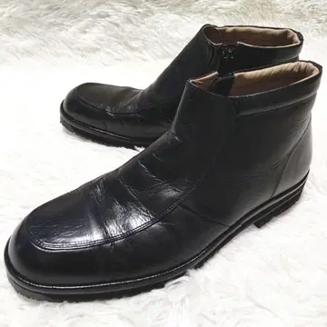 허시파피 오쓰카 제화 가죽 천연 가죽 부츠 사이드 지퍼 25cm EEE