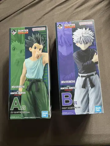 HUNTER x HUNTER 곤 키루아 피규어 세트 미개봉품