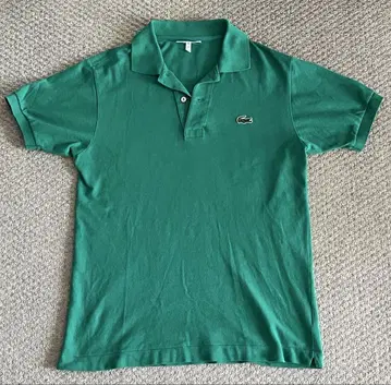 CHEMISE LACOSTE 그린 피케 셔츠 사이즈 3 L1212
