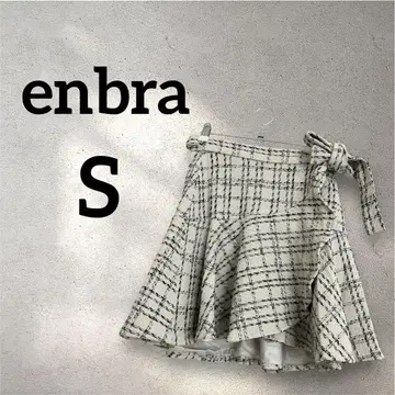 enbra [ S ] 체크 무늬 플레어 스커트