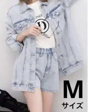 다리치 워시 데님 숏팬츠 M